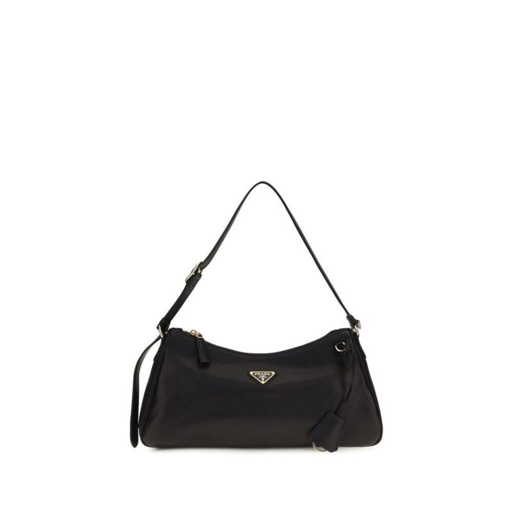 Prada Black Calf Leather Bos Taurus Shoulder Women's Bag